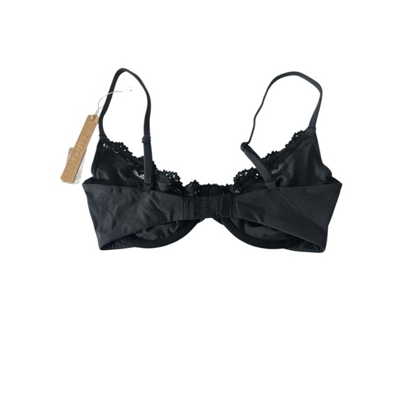 New Skims Fits‎ Everybody Lace Unlined Demi Bra Size 32 DD Onyx Black Intimates - Picture 2 of 8